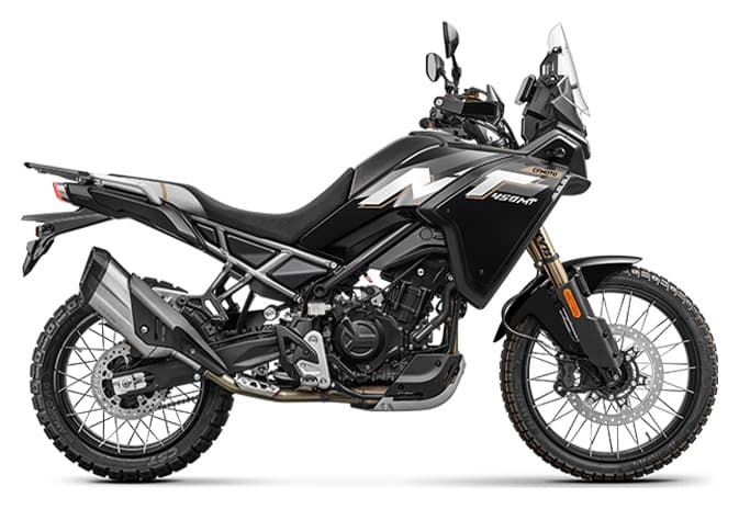 CFMOTO 450MT noire vue de profil