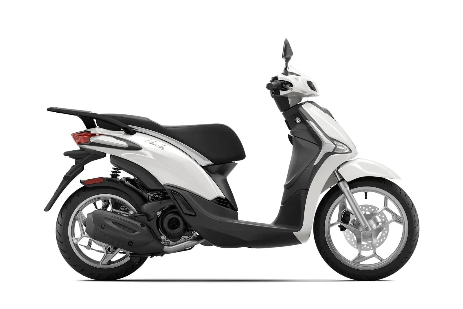Scooter Piaggio Liberty 50 blanc vu de profil